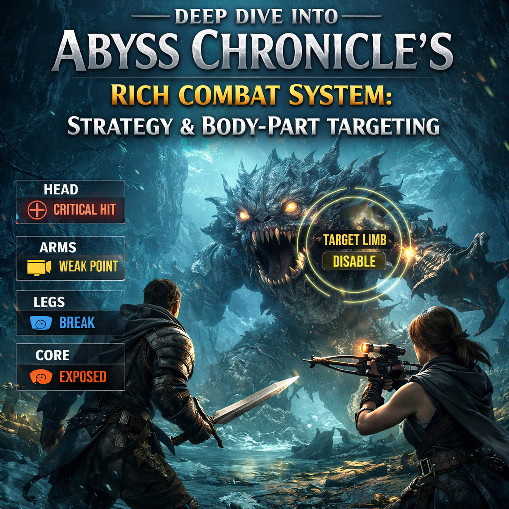Deep Dive into Abyss Chronicle's Rich Combat System: Strategy & Body-Part Targeting