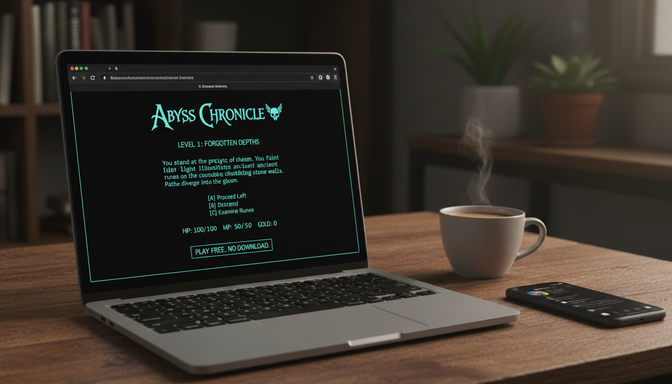 随时随地:免费浏览器Roguelike《深渊纪事》的便利性